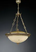 Люстра подвесная  L 6318/4 Reccagni Angelo жёлтая на 4 лампы, основание золотое в стиле классический 